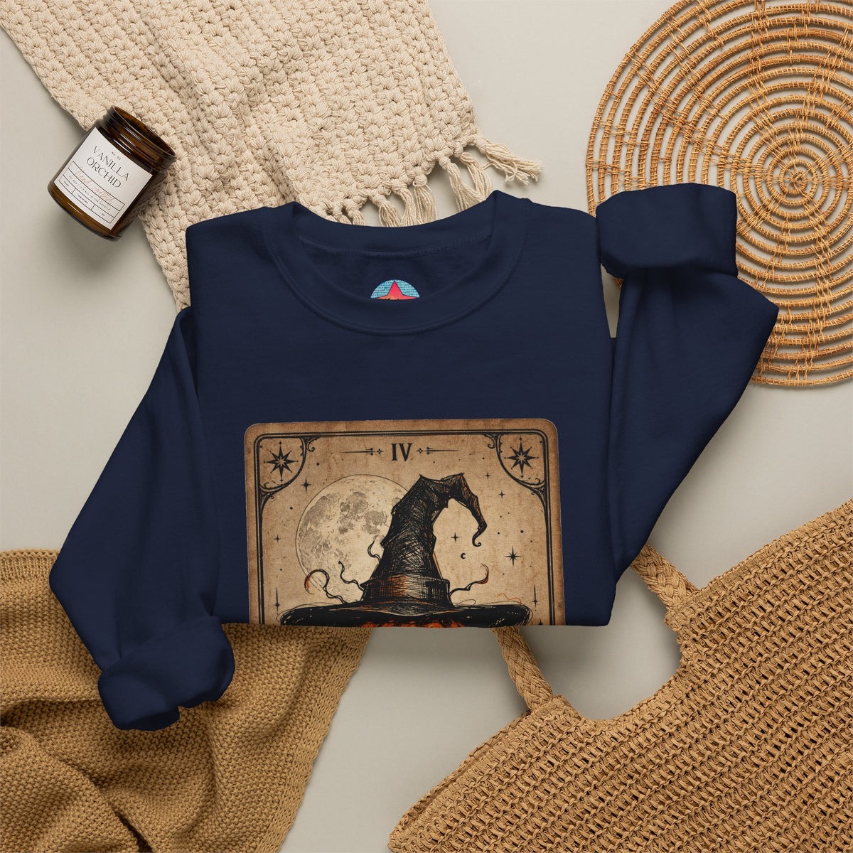 PUNKIN TAROT Unisex Heavy Blend™ Crewneck Sweatshirt – alternate view | SalemFootsteps