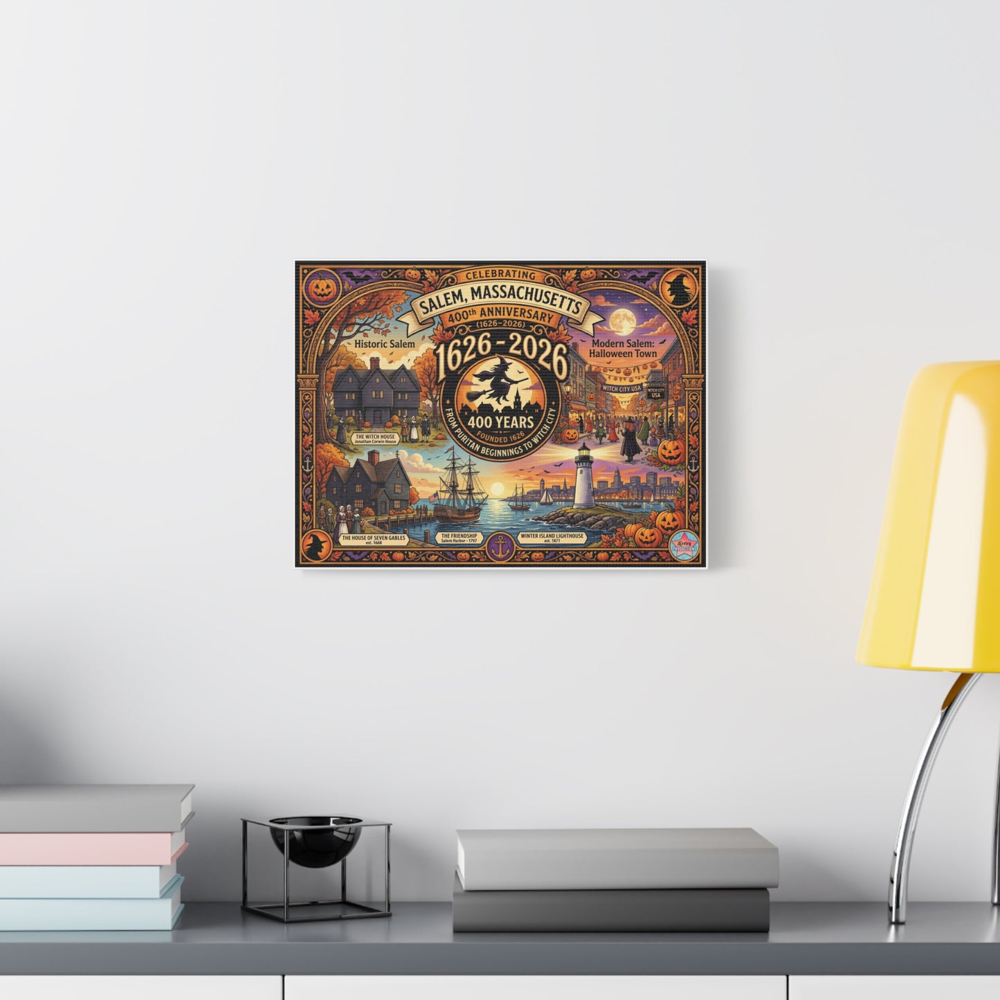 Celebrating Salem 400 Matte Canvas, Stretched, 1.25"
