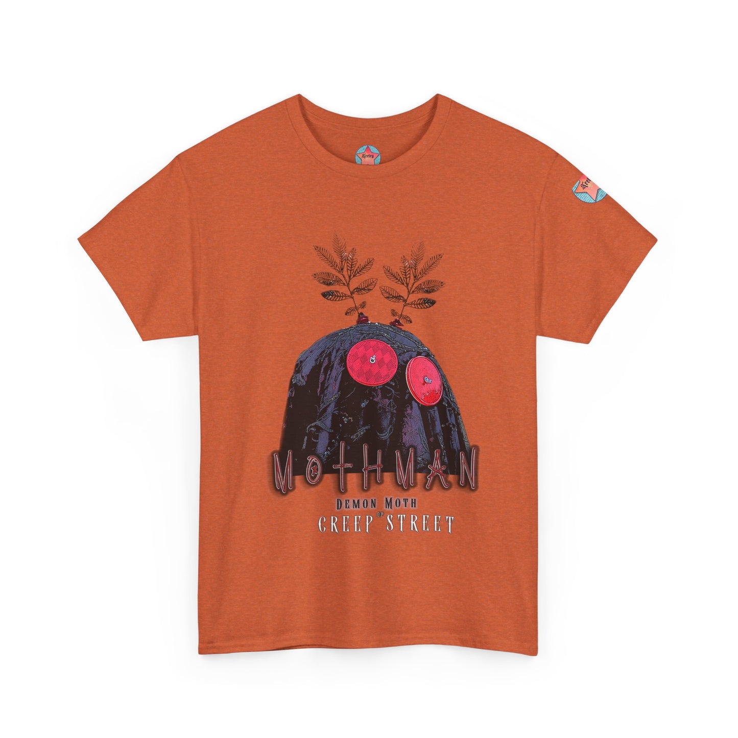 PUMPKIN ORANGE MOTHMAN T SHIRT