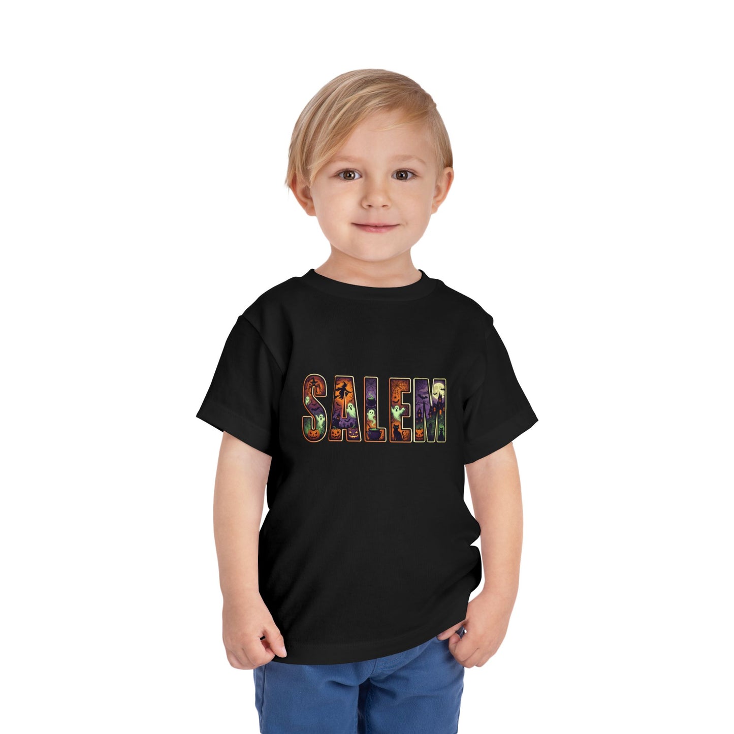 SALEM SPOOKY Toddler Short Sleeve Tshirt (More Colors)
