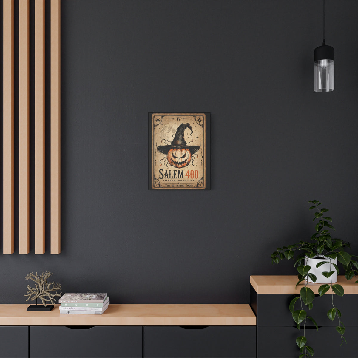 SALEM TAROT Matte Canvas, Stretched, 1.25" – Salem – alternate view | SalemFootsteps