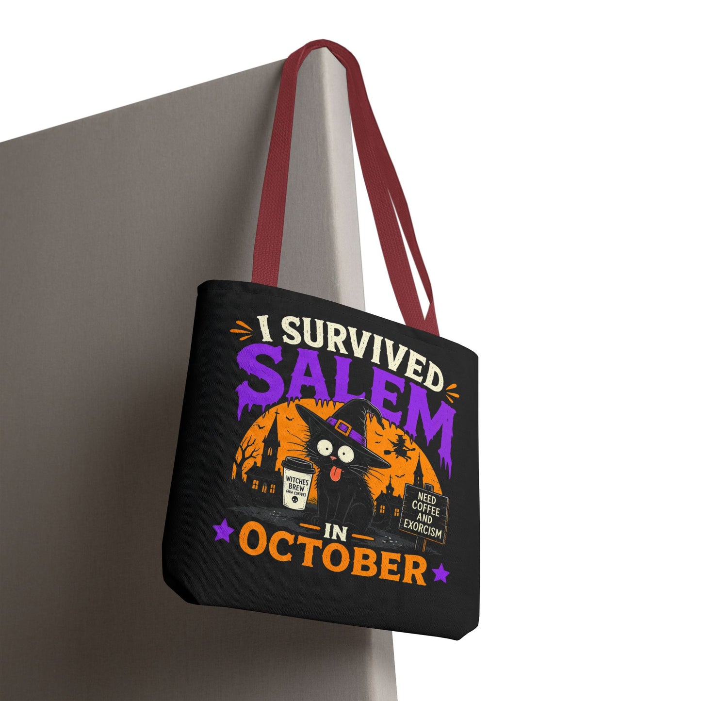 Survived Salem Cat - Tote Bag (AOP)