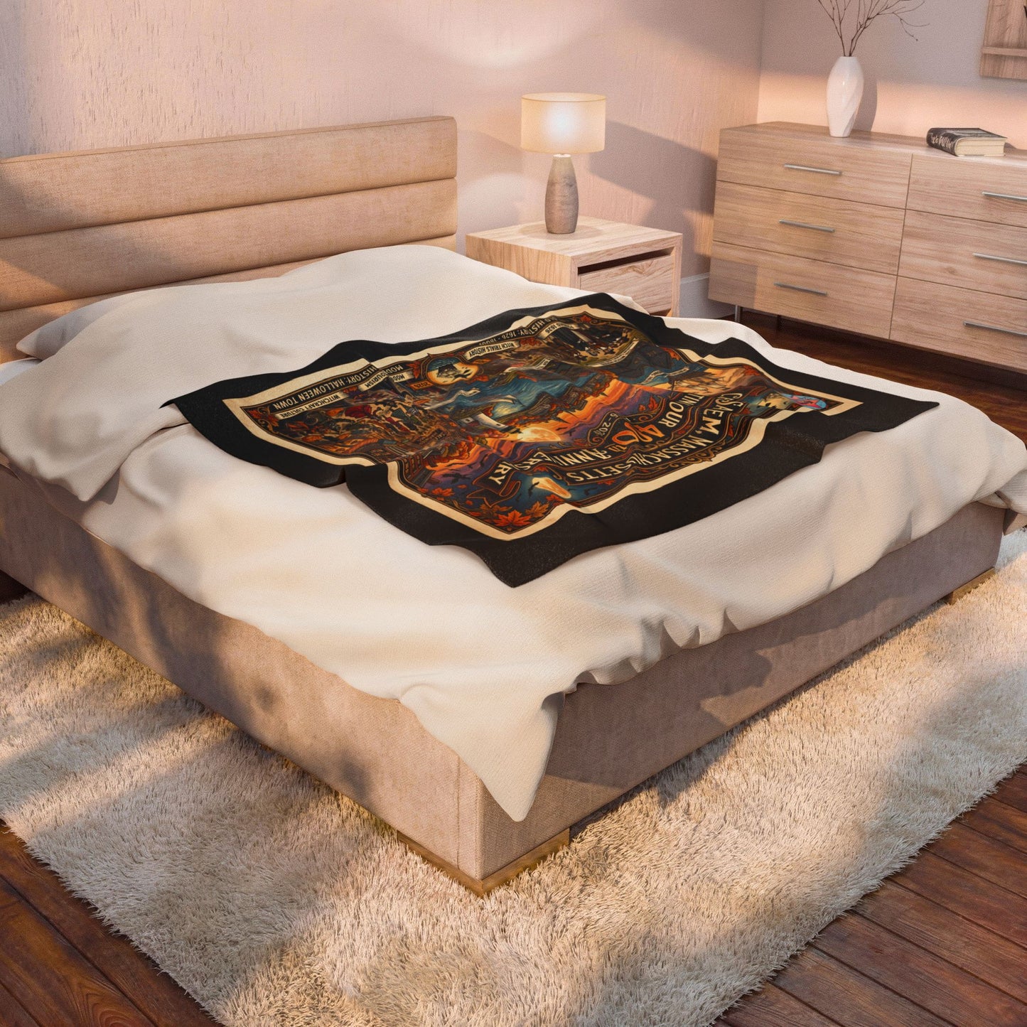 Salem 400 Velveteen Plush Blanket