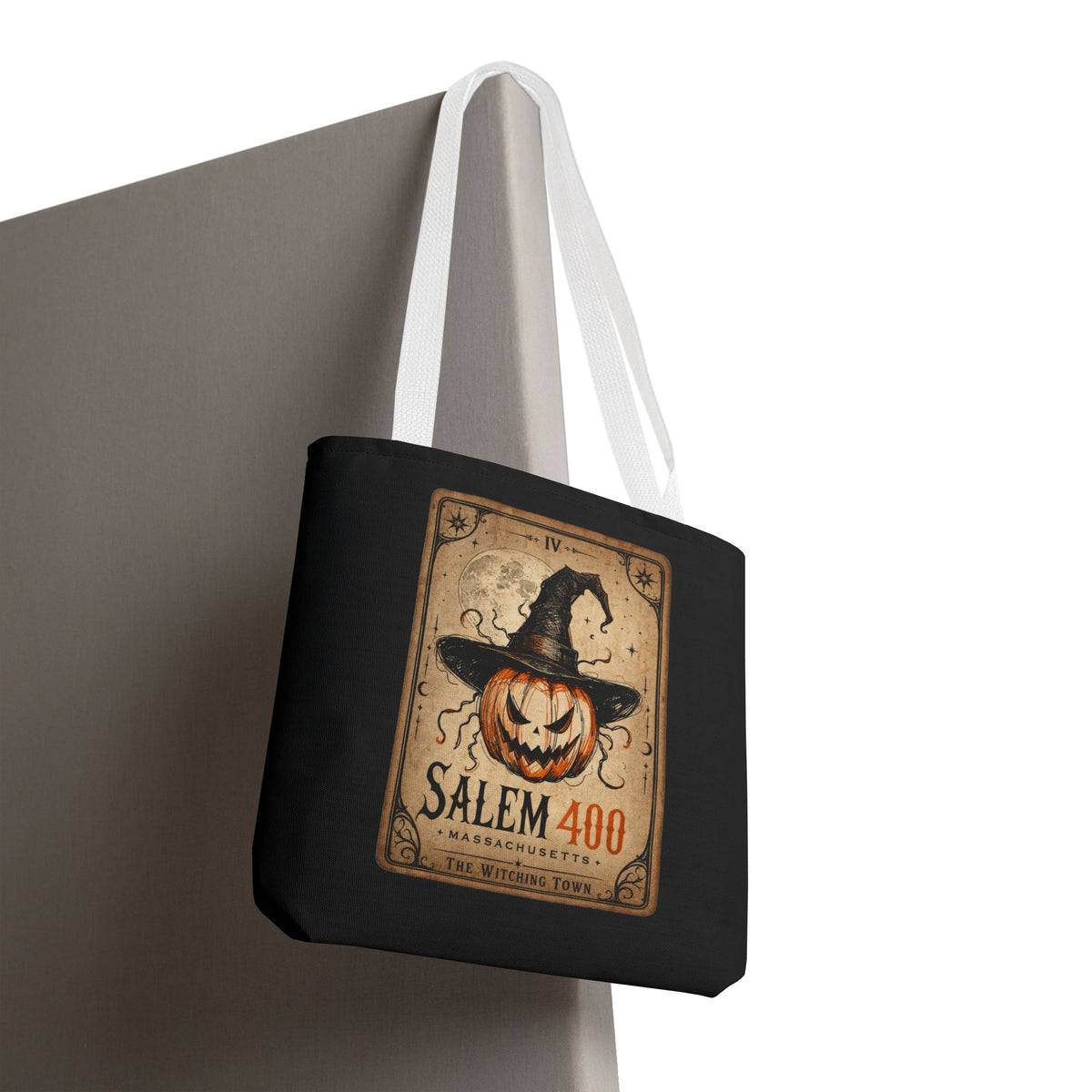 PUNKIN TAROT Tote Bag (AOP) – alternate view | SalemFootsteps