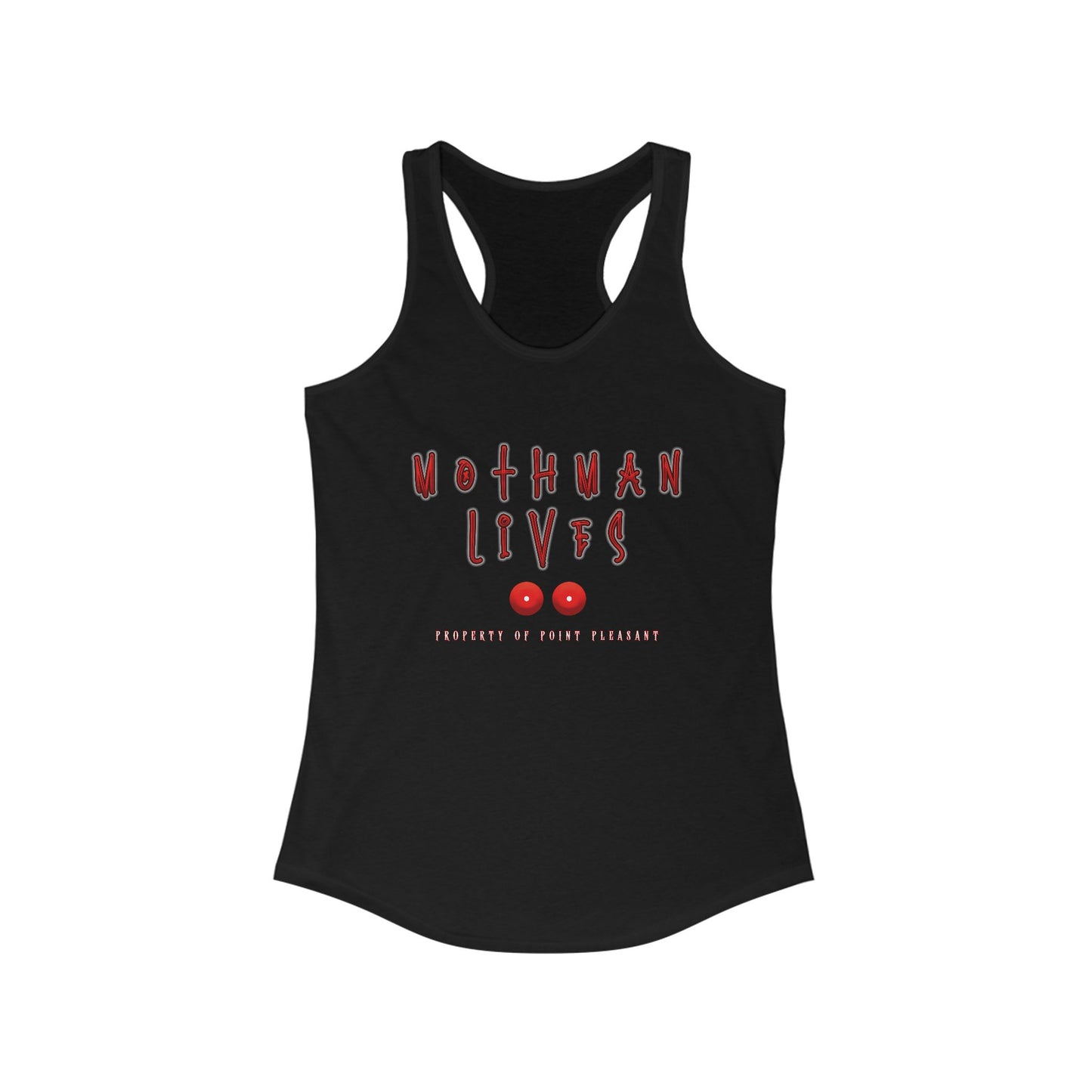 MOTHMAN LIVES Women's Ideal Racerback Tank