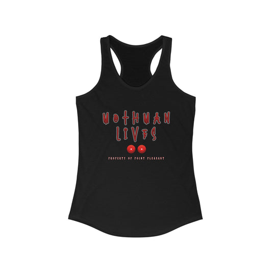 MOTHMAN LIVES Women's Ideal Racerback Tank