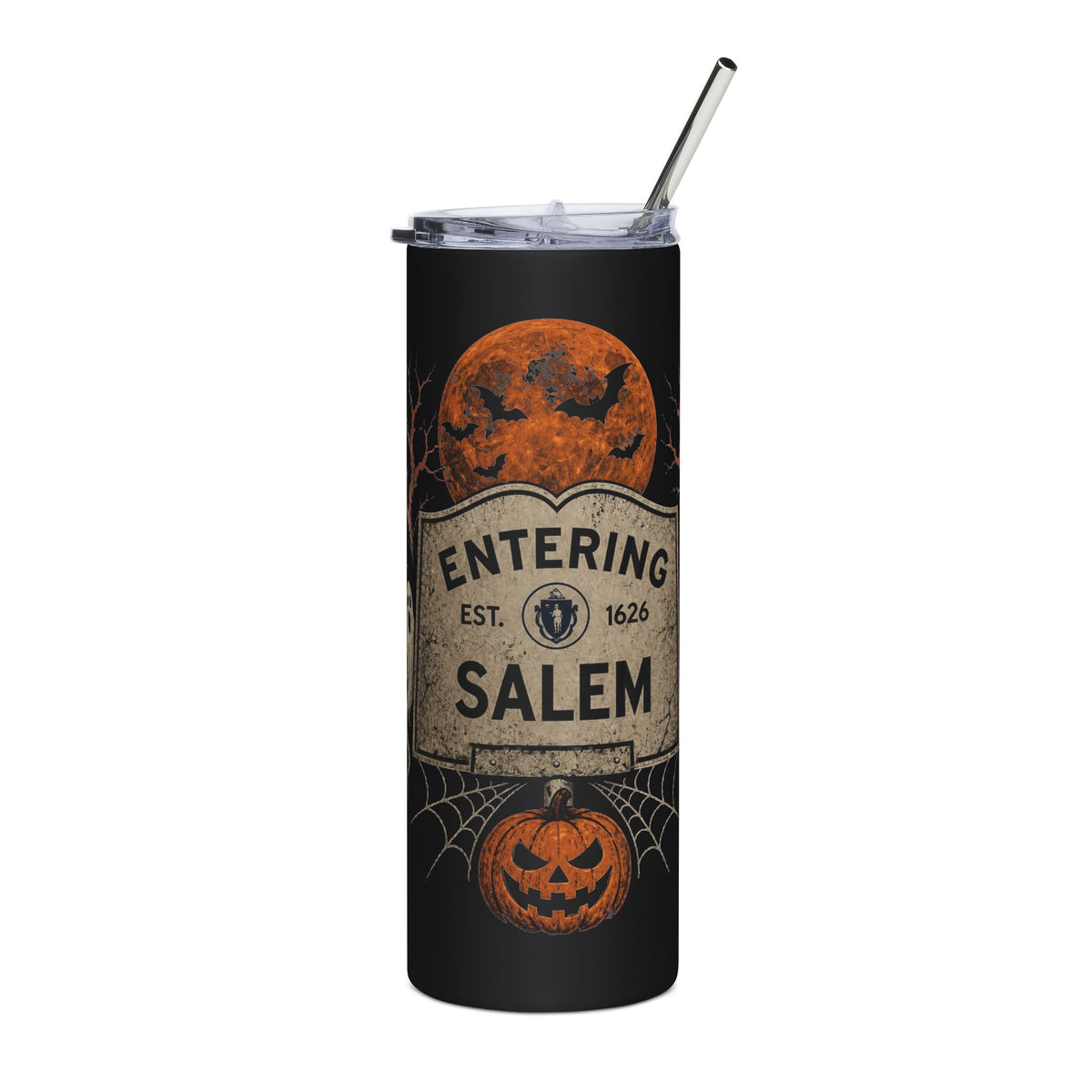 Halloween Entering Salem Stainless Steel Tumbler, 20oz