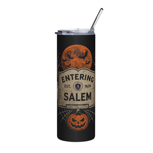 Halloween Entering Salem Stainless Steel Tumbler, 20oz