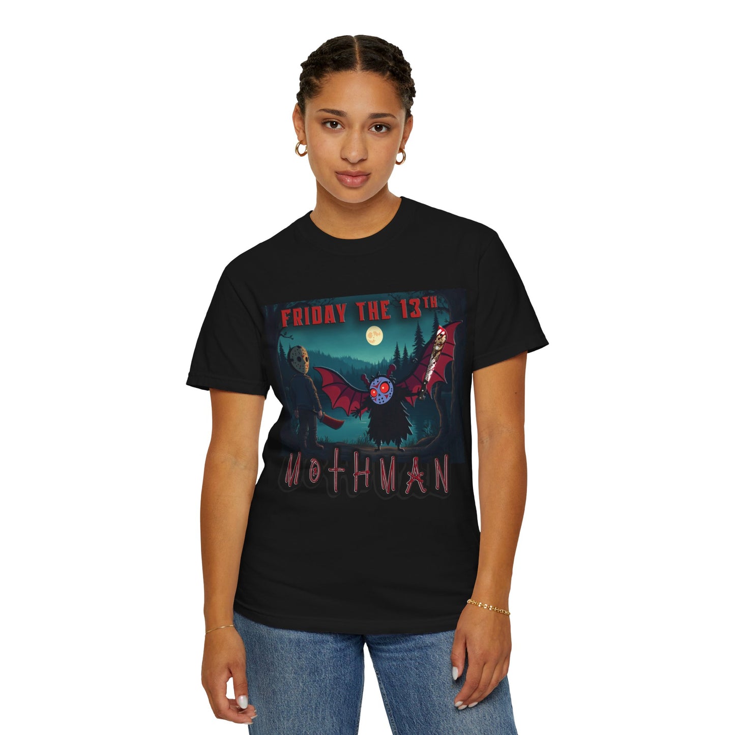 Mothman the 13th - Unisex Garment-Dyed T-shirt