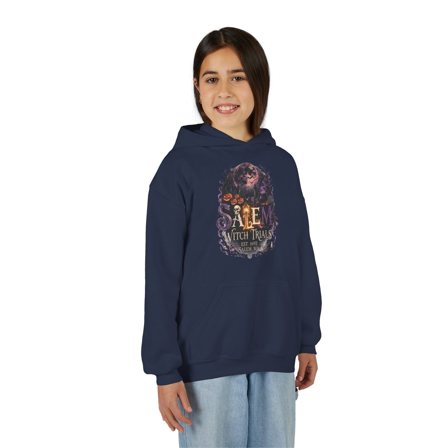 SALEM WITCH TRIALS Youth Heavy Blend Hooded Sweatshirt