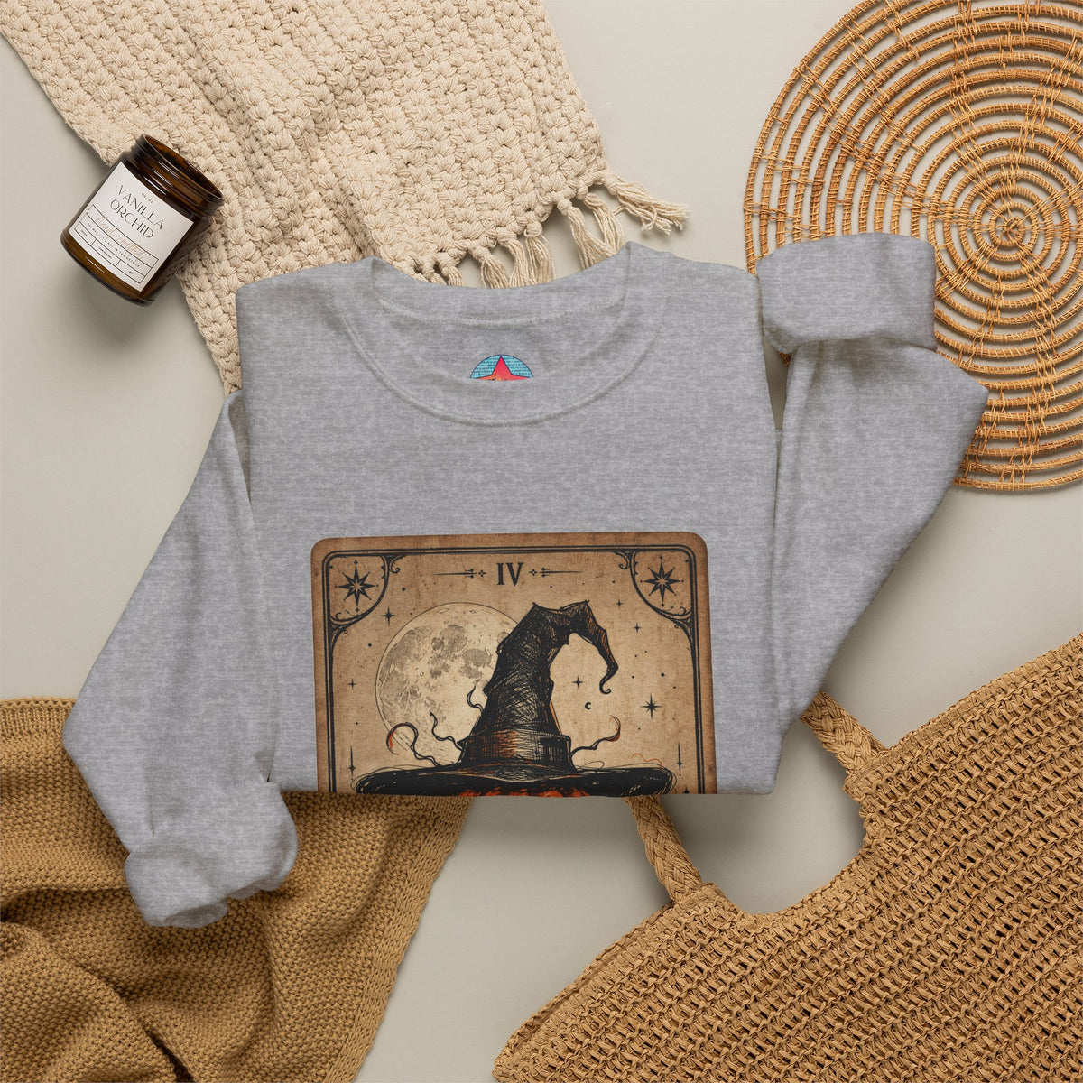 PUNKIN TAROT Unisex Heavy Blend™ Crewneck Sweatshirt – alternate view | SalemFootsteps
