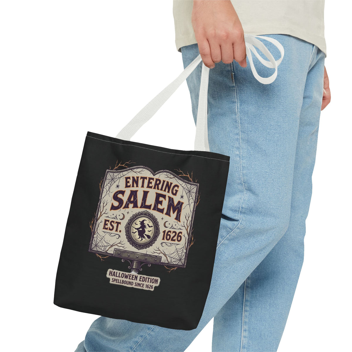 Spooky Entering Salem Tote Bag (AOP)