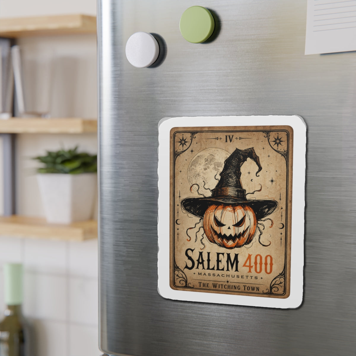 PUNKIN TAROT Die-Cut Magnets – alternate view | SalemFootsteps