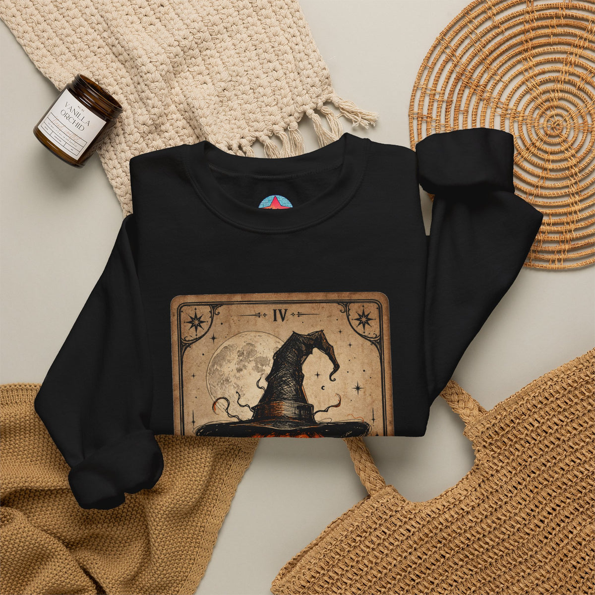 PUNKIN TAROT Unisex Heavy Blend™ Crewneck Sweatshirt – alternate view | SalemFootsteps