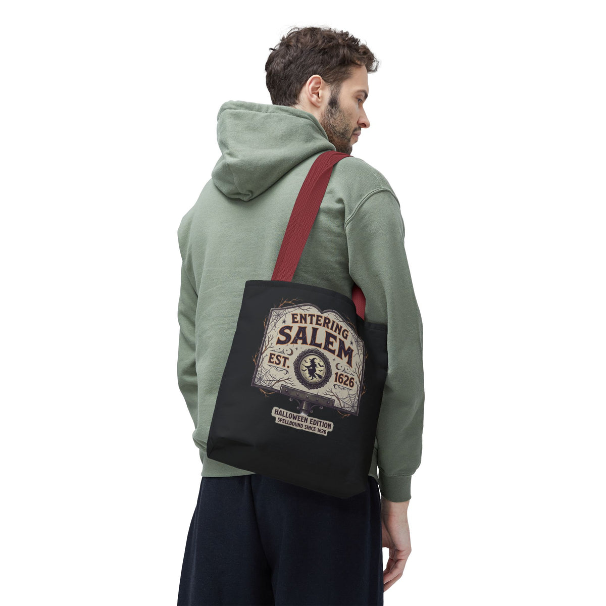 Spooky Entering Salem Tote Bag (AOP)