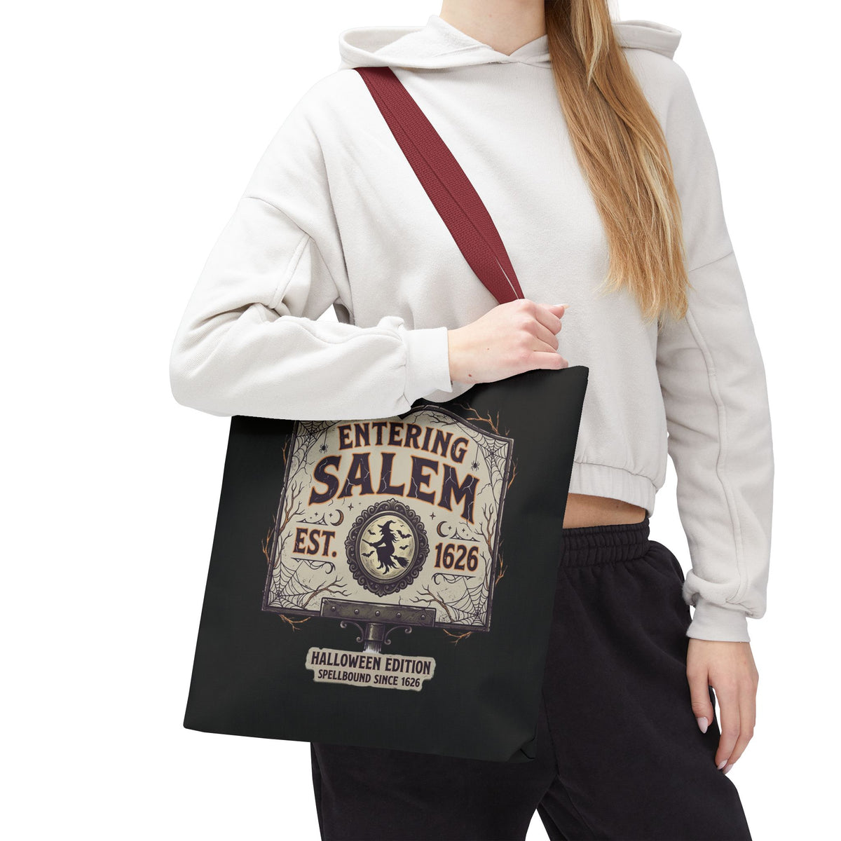 Spooky Entering Salem Tote Bag (AOP)