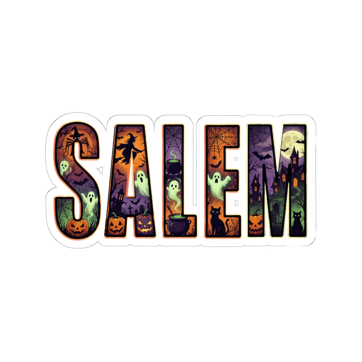 SALEM SPOOKY Kiss-Cut Stickers