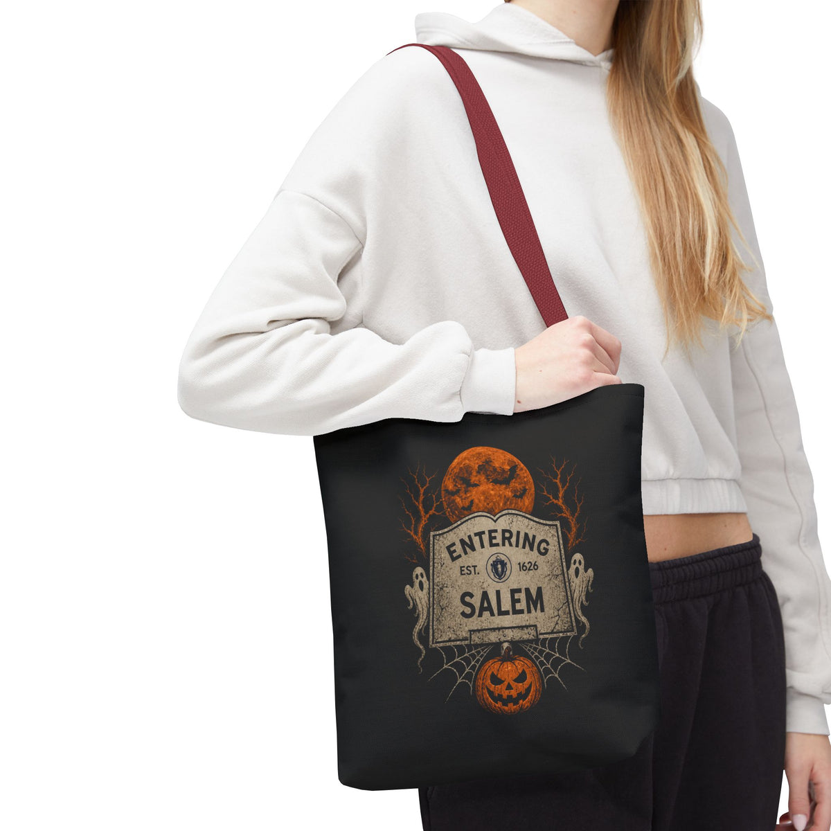 Halloween Entering Salem Tote Bag (AOP)