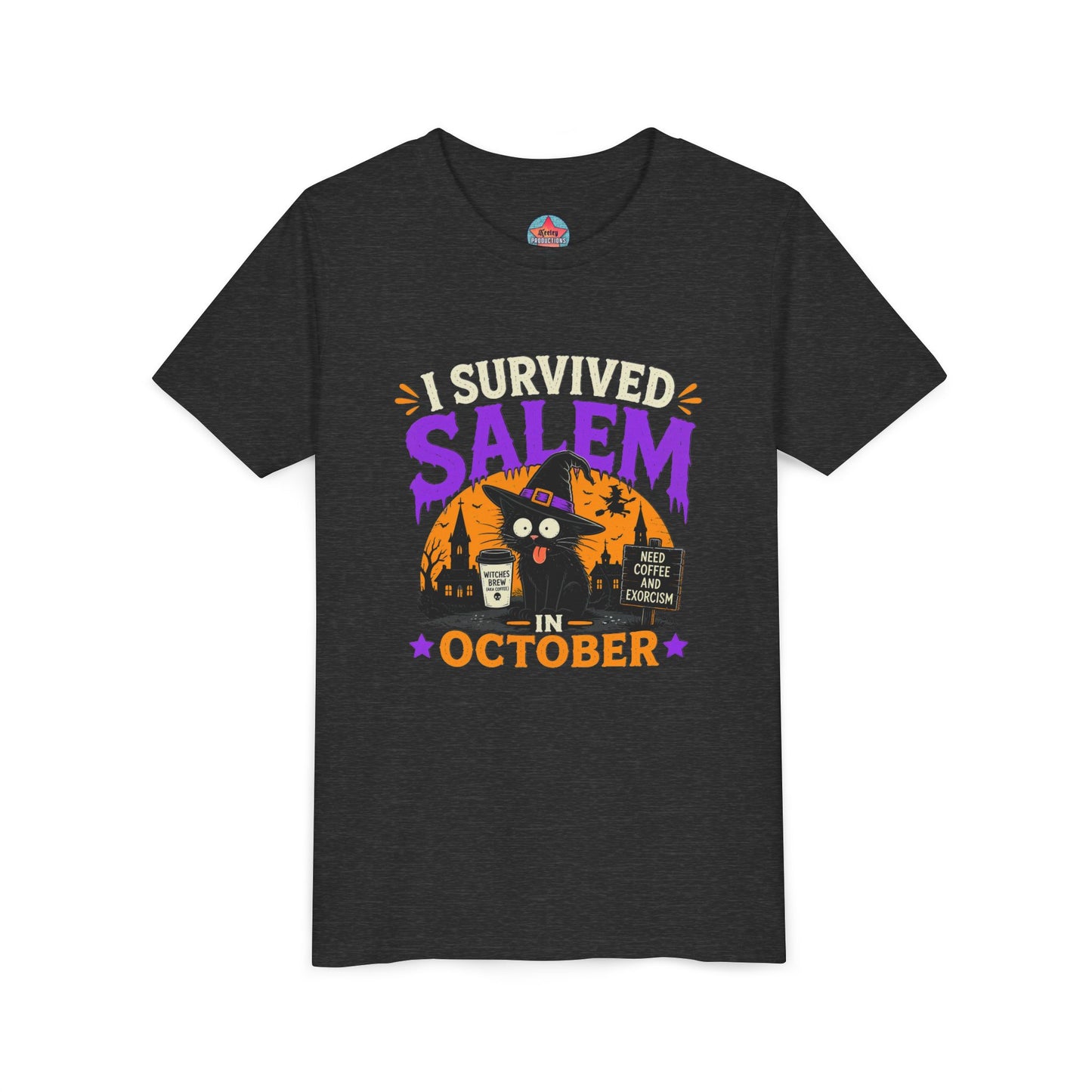Survived Salem Cat - Youth Short Sleeve Tee