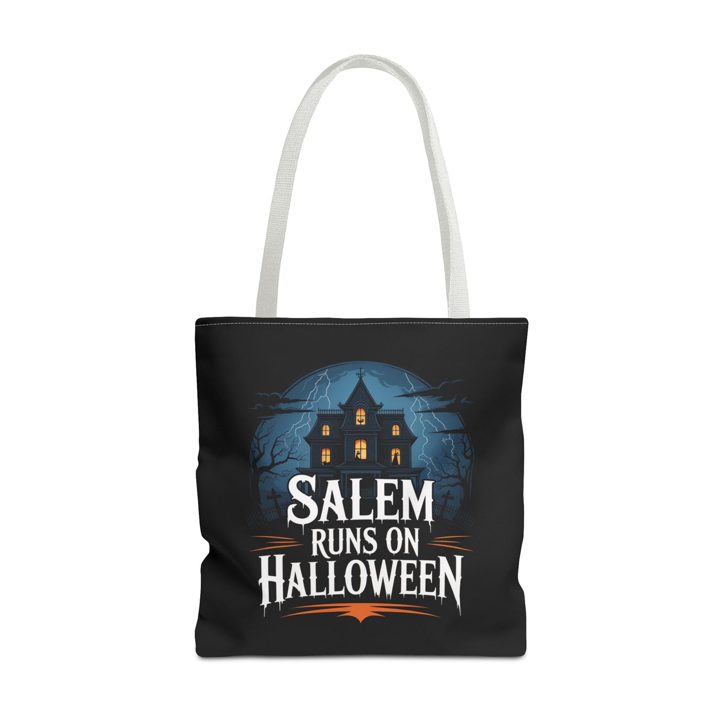 Salem Runs on Halloween Tote Bag (AOP)