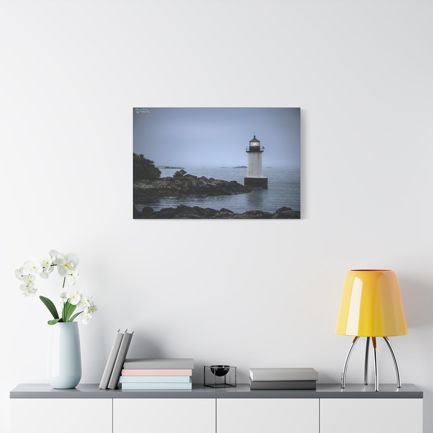 Winter Island Light - Matte Canvas, Stretched, 1.25"