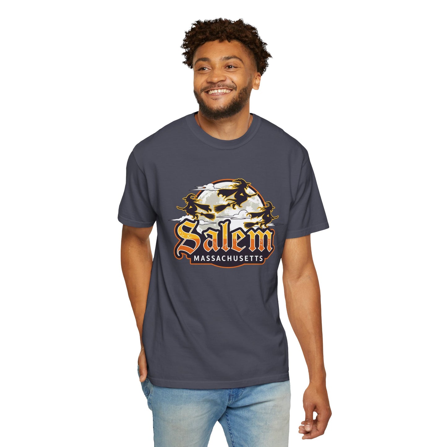 SALEM LOGO Unisex Garment-Dyed T-shirt