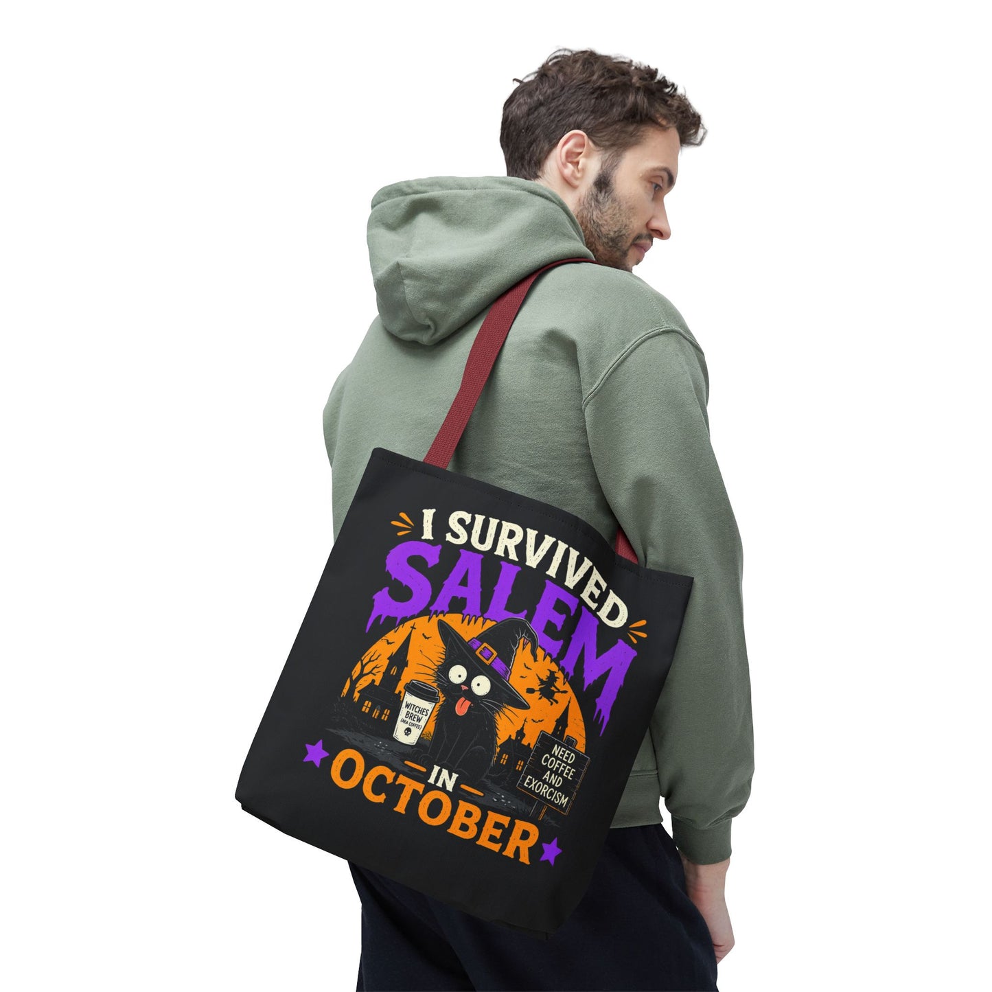Survived Salem Cat - Tote Bag (AOP)