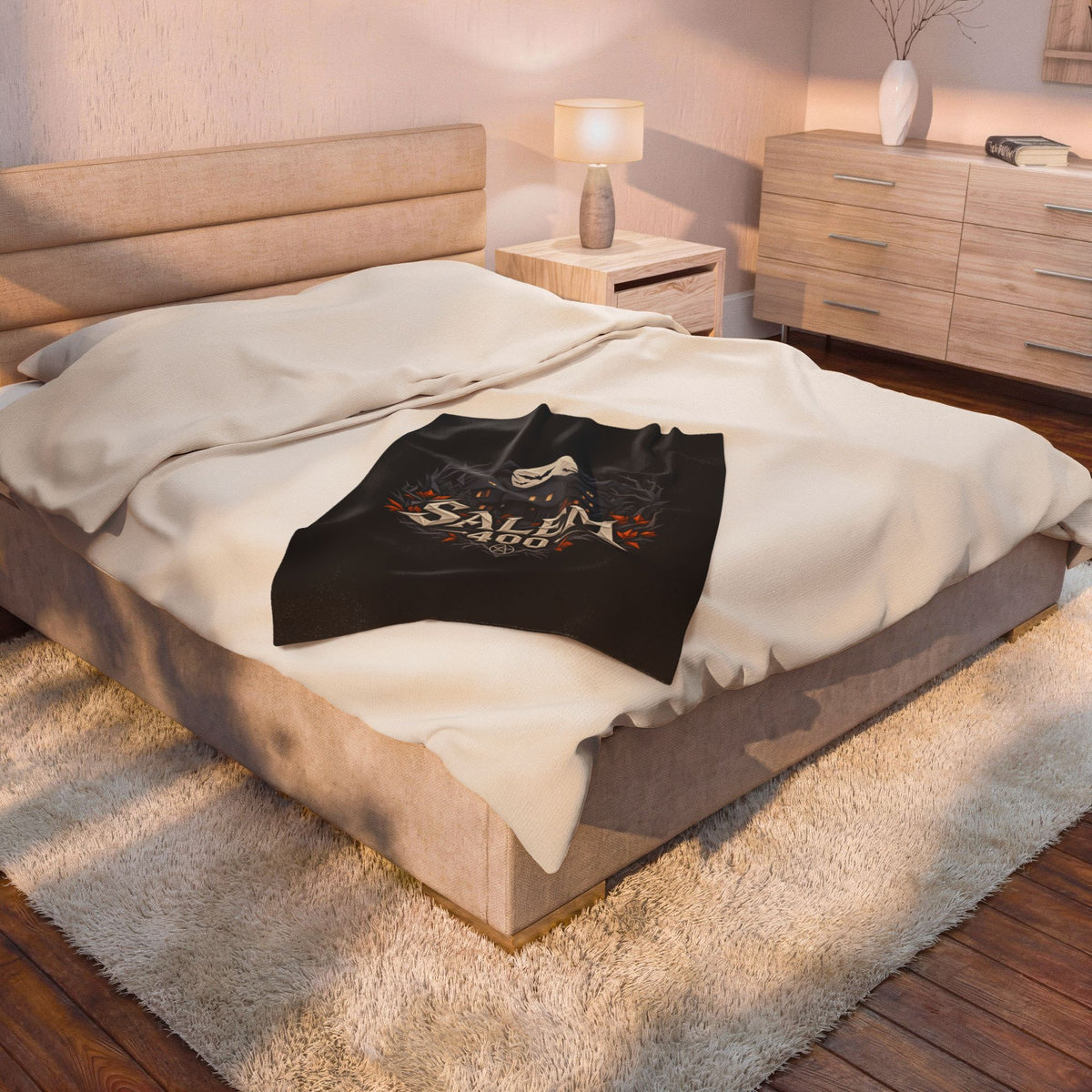 Salem 400 Witch House - Velveteen Plush Blanket