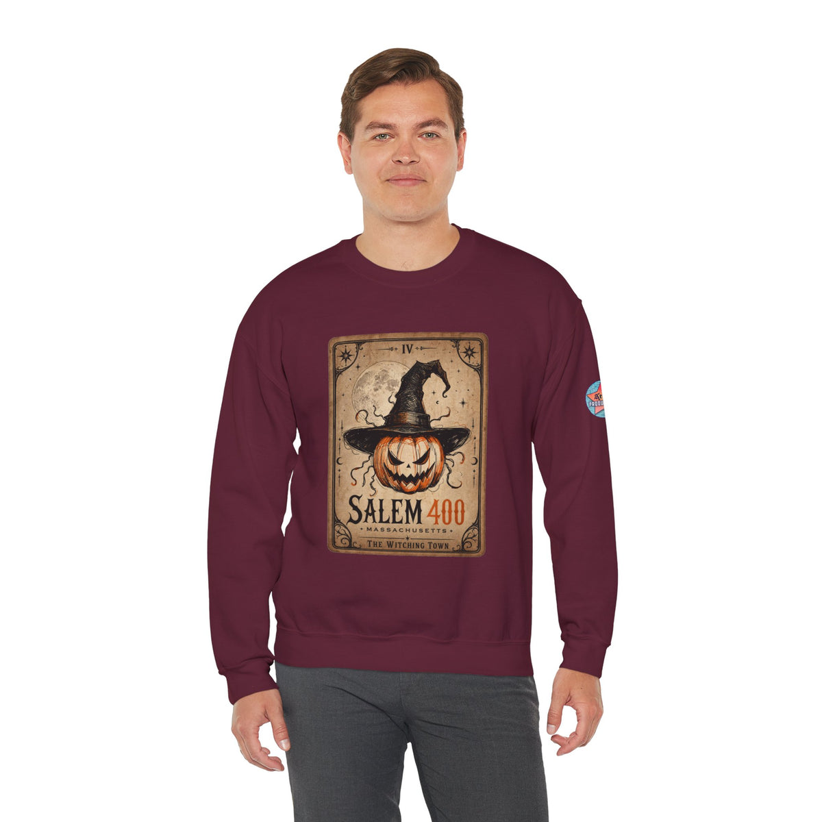 PUNKIN TAROT Unisex Heavy Blend™ Crewneck Sweatshirt – alternate view | SalemFootsteps