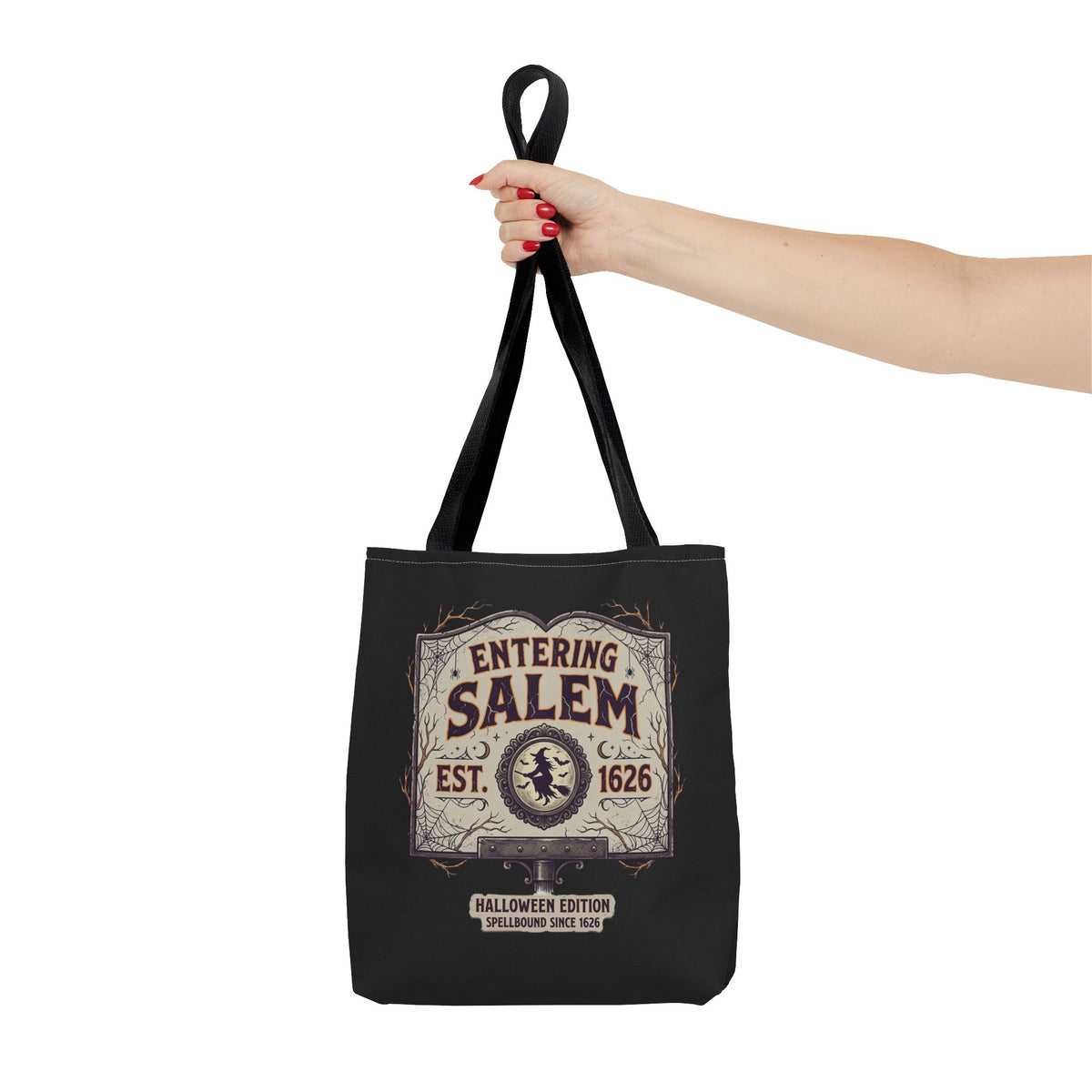 Spooky Entering Salem Tote Bag (AOP)