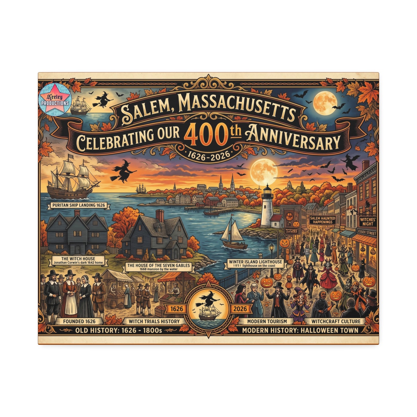 Salem 400 Canvas Stretched, 1.5''
