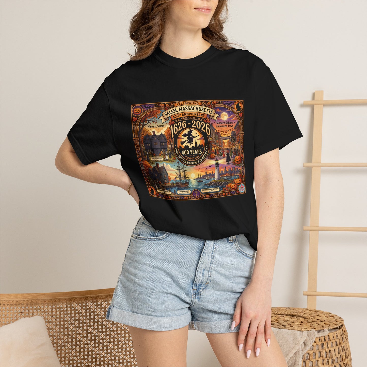 Celebrating Salem 400 Unisex Garment-Dyed T-shirt