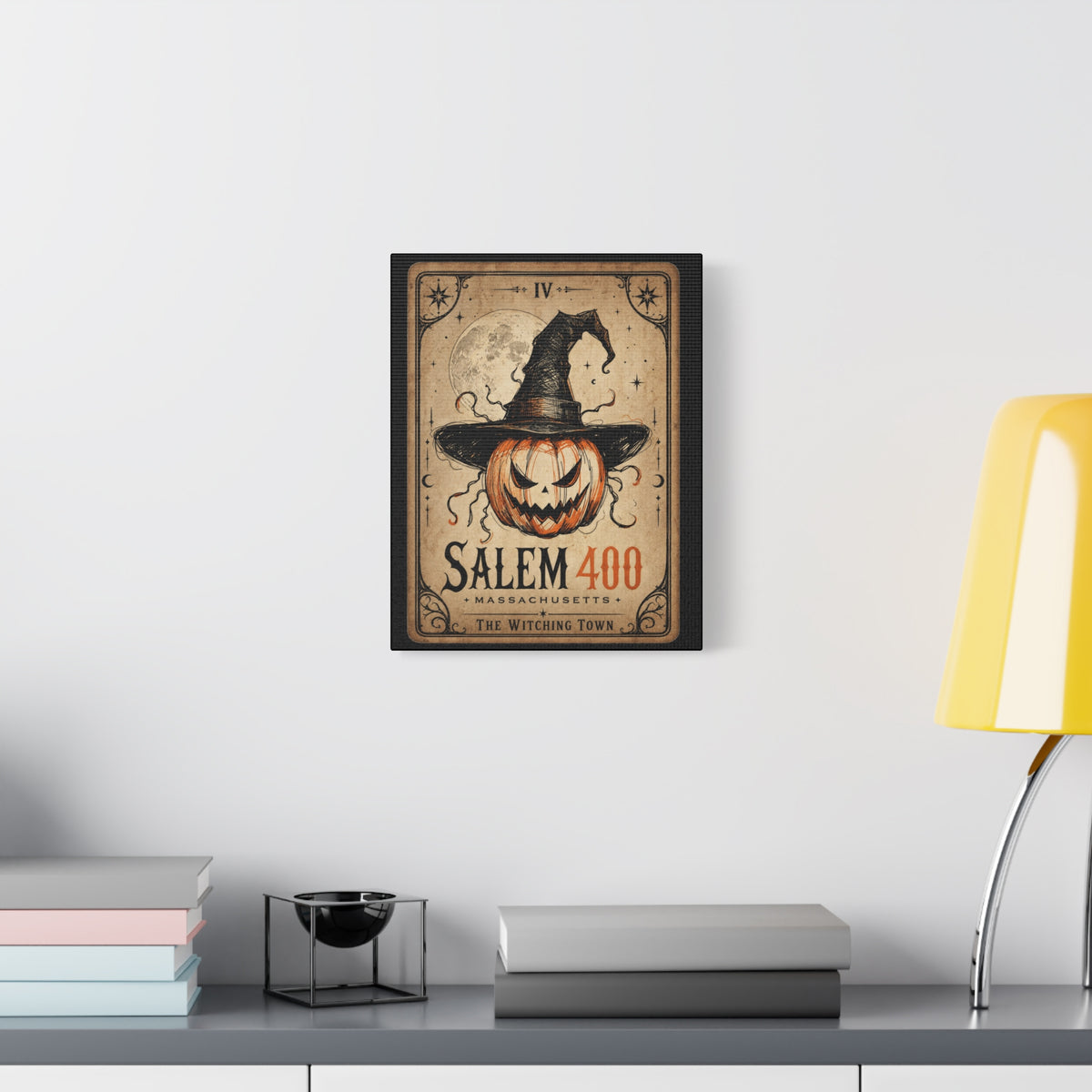 SALEM TAROT Matte Canvas, Stretched, 1.25" – Salem – alternate view | SalemFootsteps