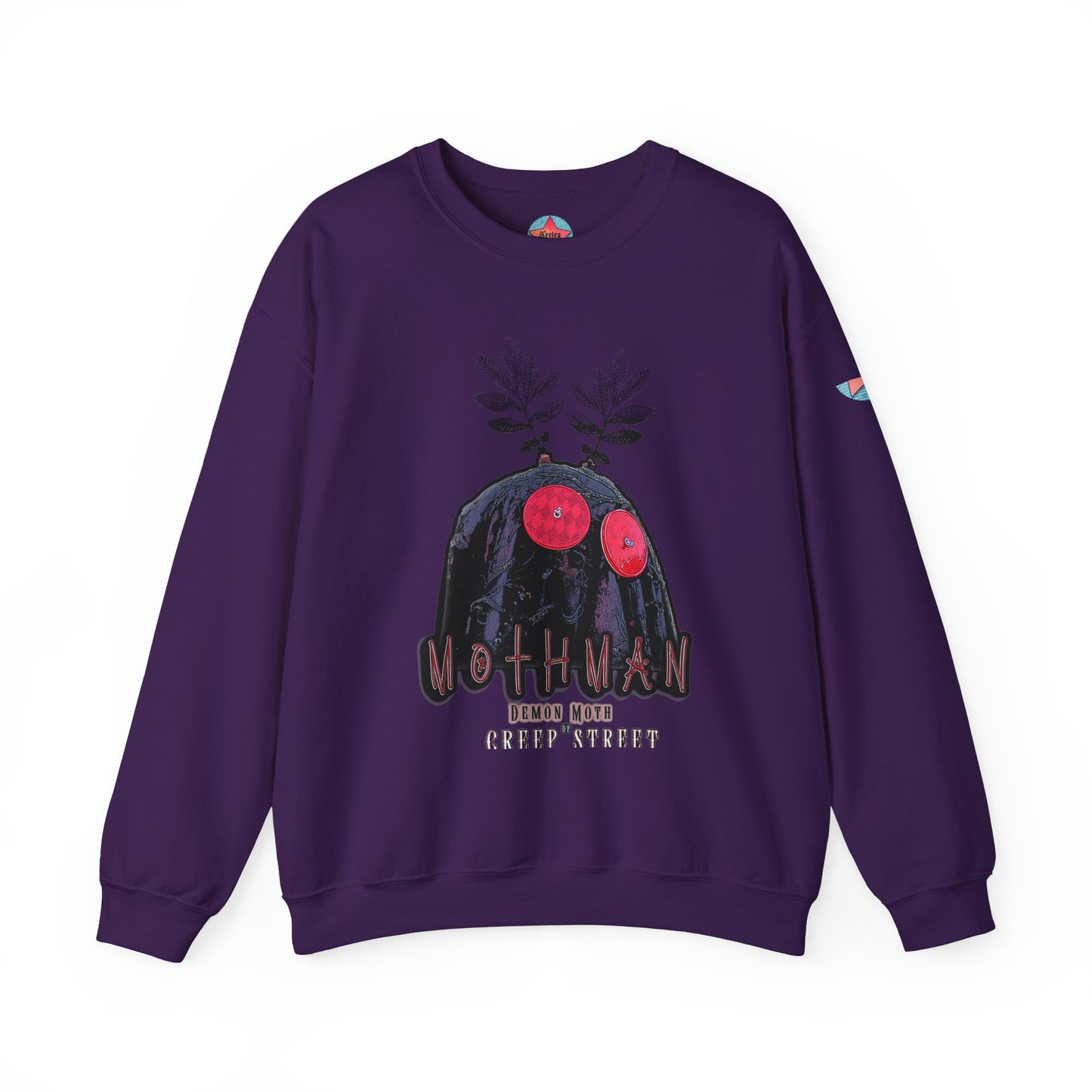 PURPLE MOTHMAN CREWNECK