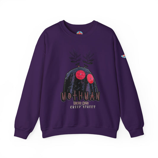 PURPLE MOTHMAN CREWNECK