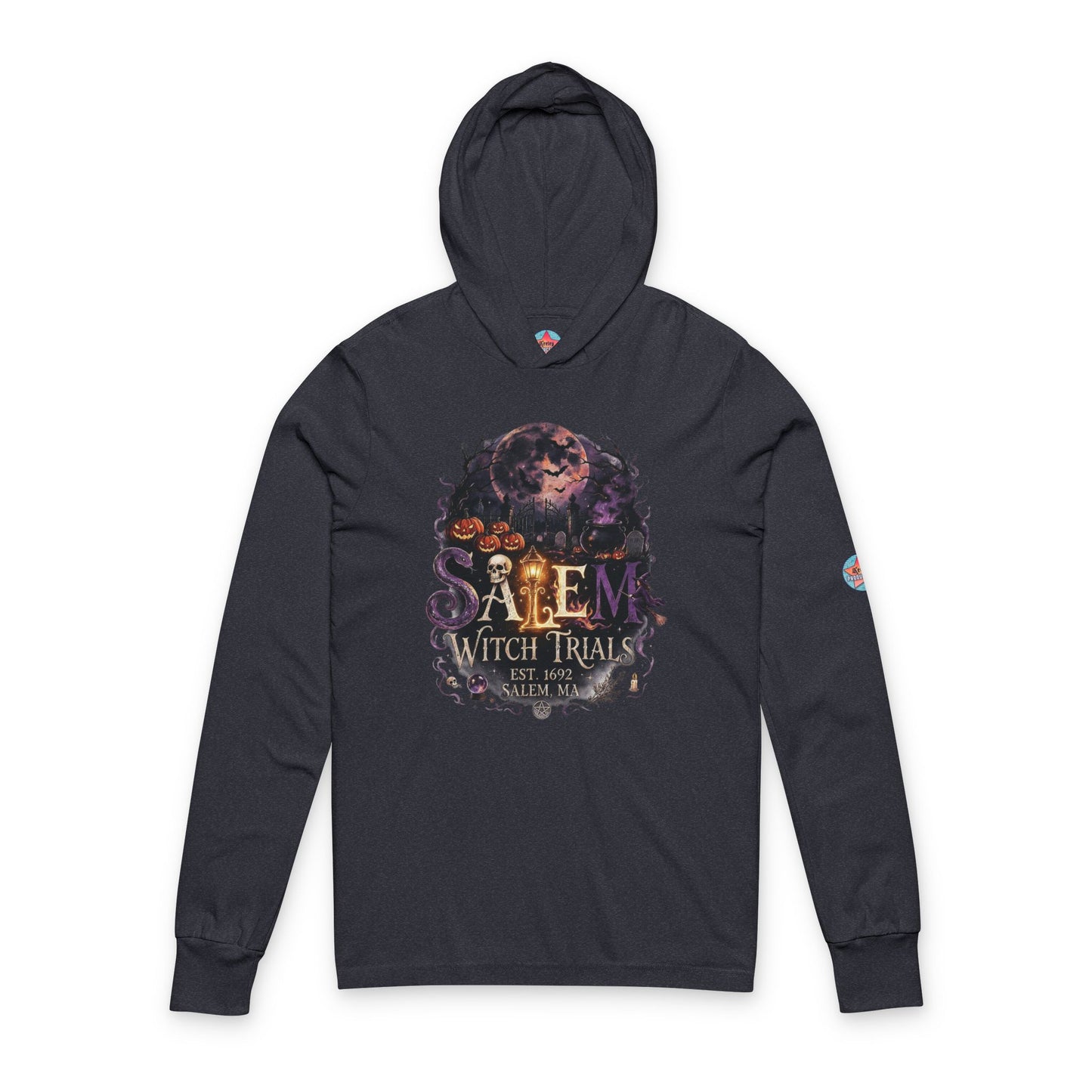 SALEM WITCH TRIALS Unisex Hooded Long Sleeve Tee