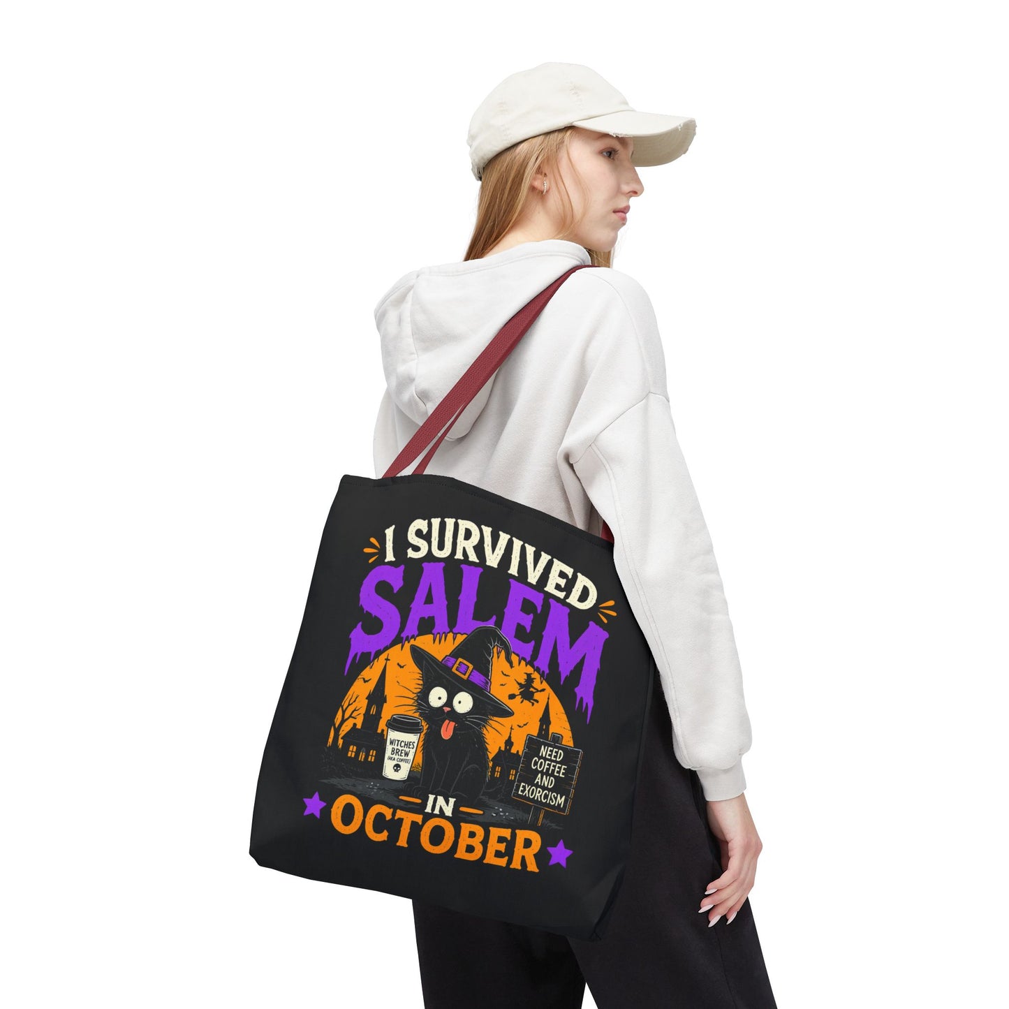 Survived Salem Cat - Tote Bag (AOP)