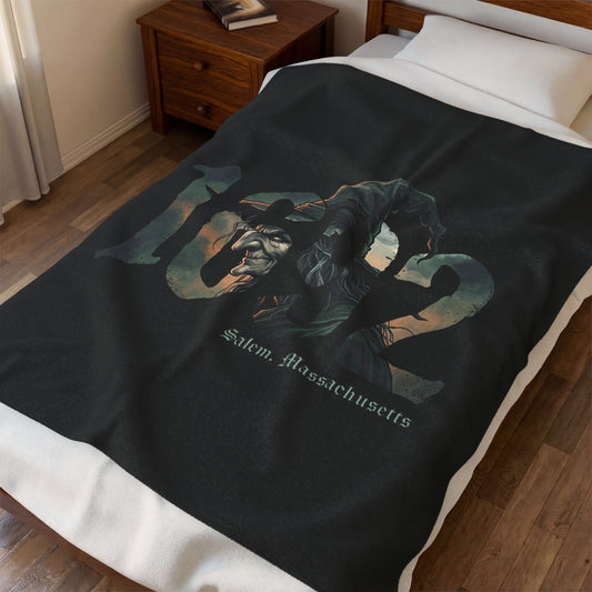 1692 WITCH Velveteen Plush Blanket