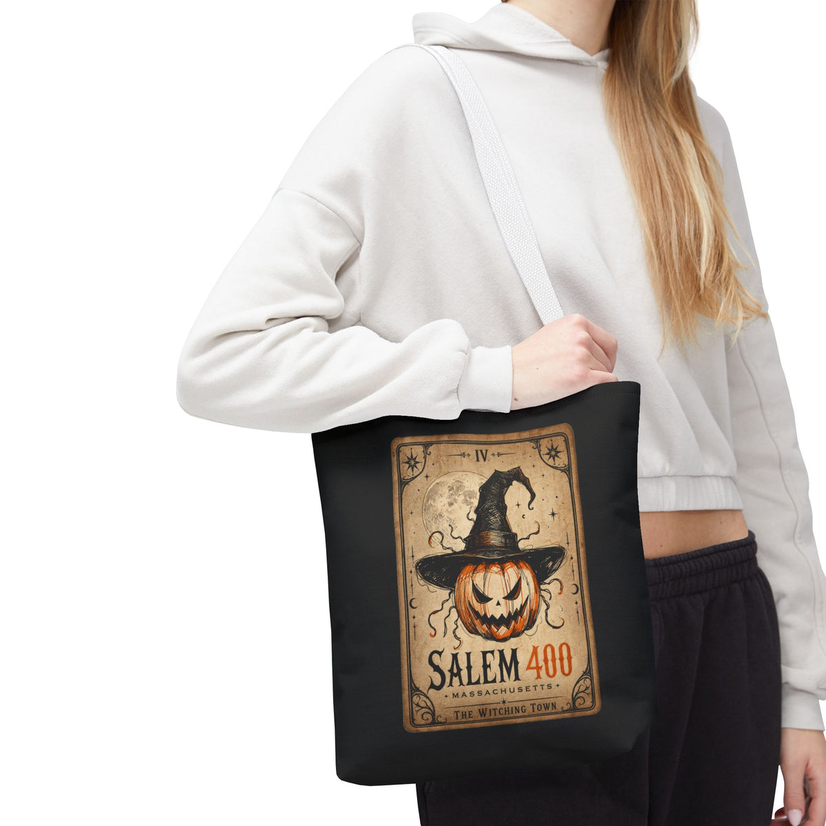 PUNKIN TAROT Tote Bag (AOP) – alternate view | SalemFootsteps