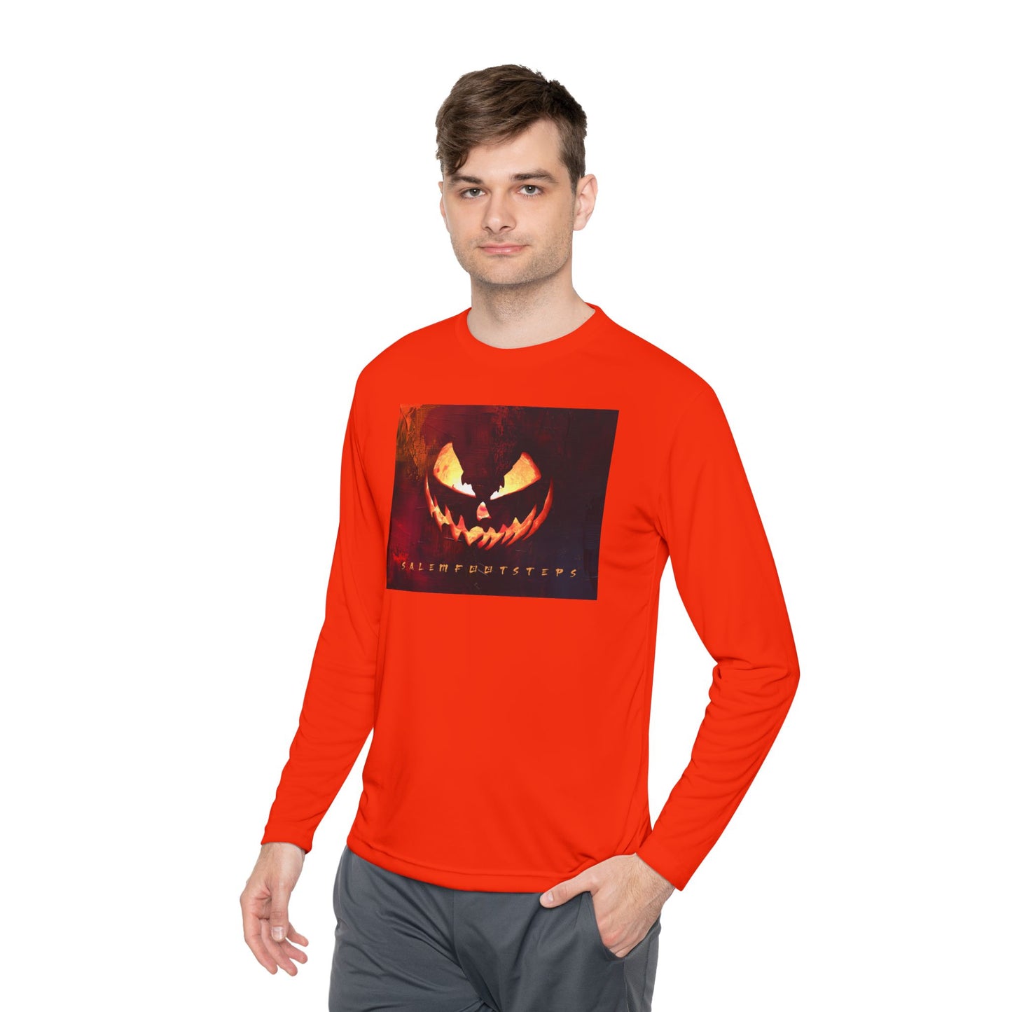 SUNSET HALLOWEEN Unisex Lightweight Long Sleeve Tee