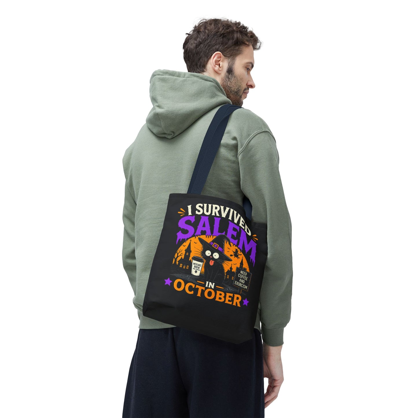 Survived Salem Cat - Tote Bag (AOP)