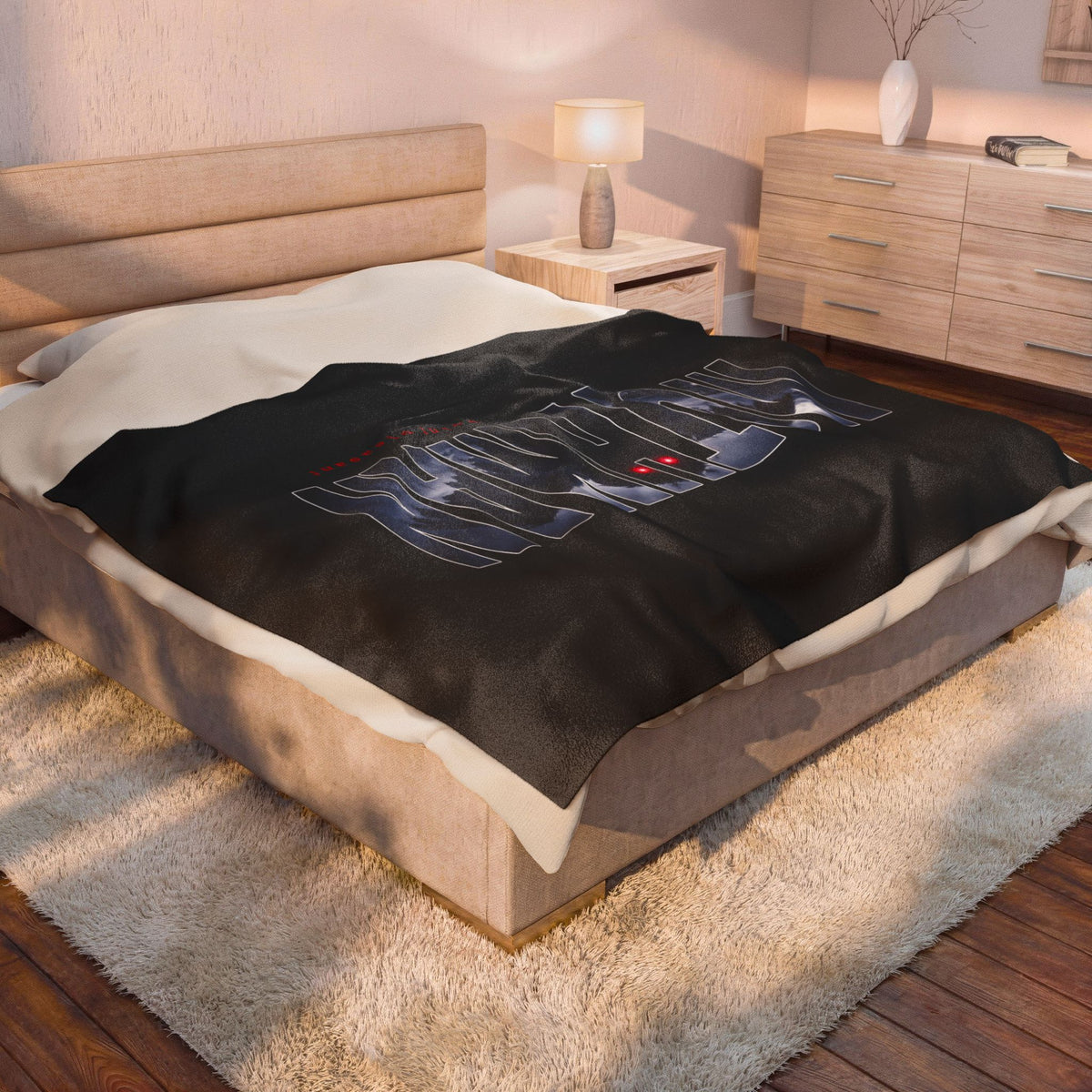 MOTHMAN LURKS Velveteen Plush Blanket