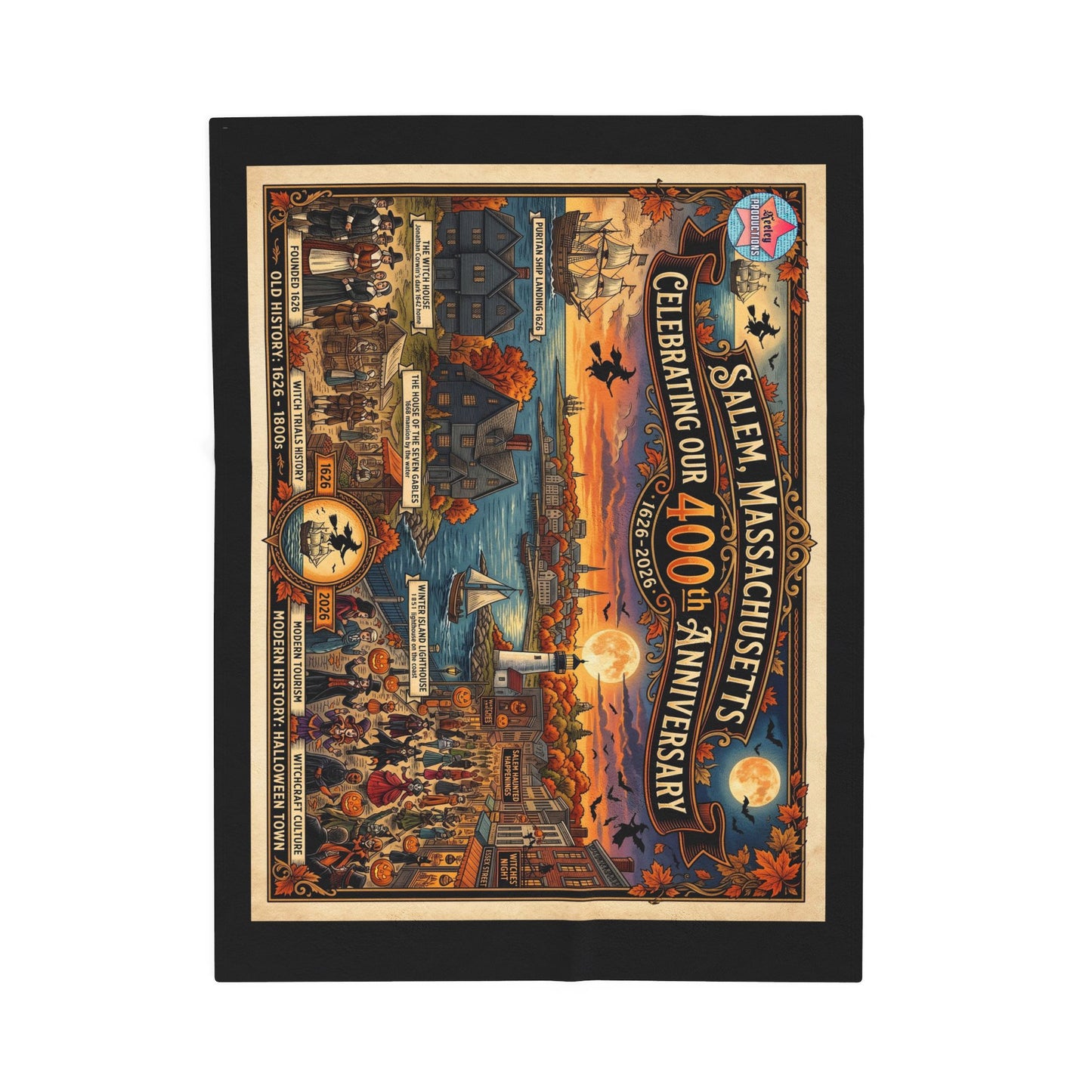 Salem 400 Velveteen Plush Blanket