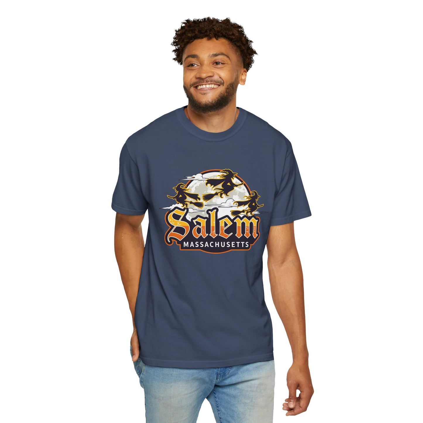 SALEM LOGO Unisex Garment-Dyed T-shirt