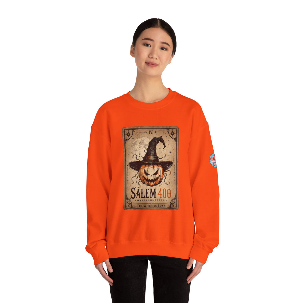 PUNKIN TAROT Unisex Heavy Blend™ Crewneck Sweatshirt – alternate view | SalemFootsteps