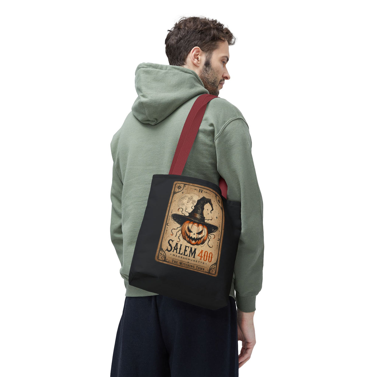 PUNKIN TAROT Tote Bag (AOP) – alternate view | SalemFootsteps