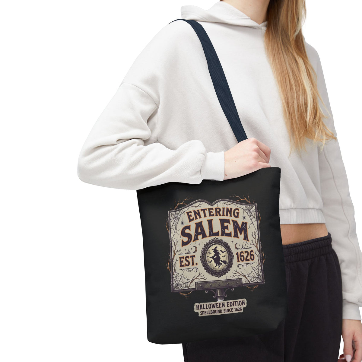 Spooky Entering Salem Tote Bag (AOP)