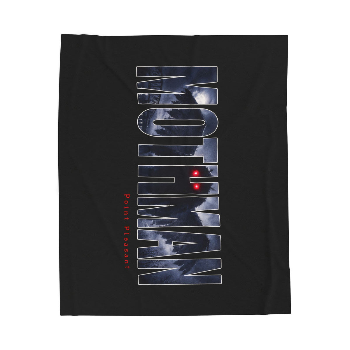MOTHMAN LURKS Velveteen Plush Blanket