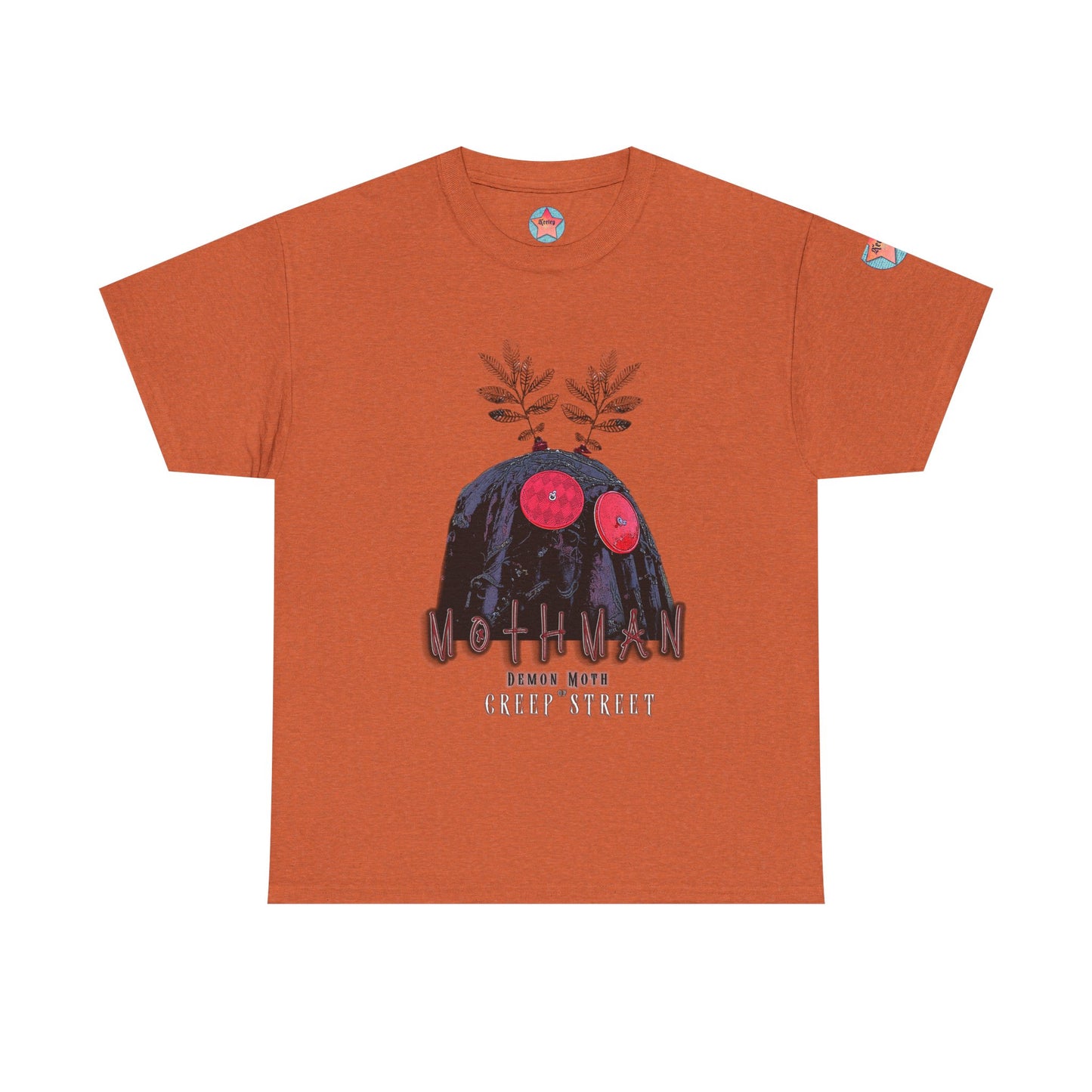 PUMPKIN ORANGE MOTHMAN T SHIRT