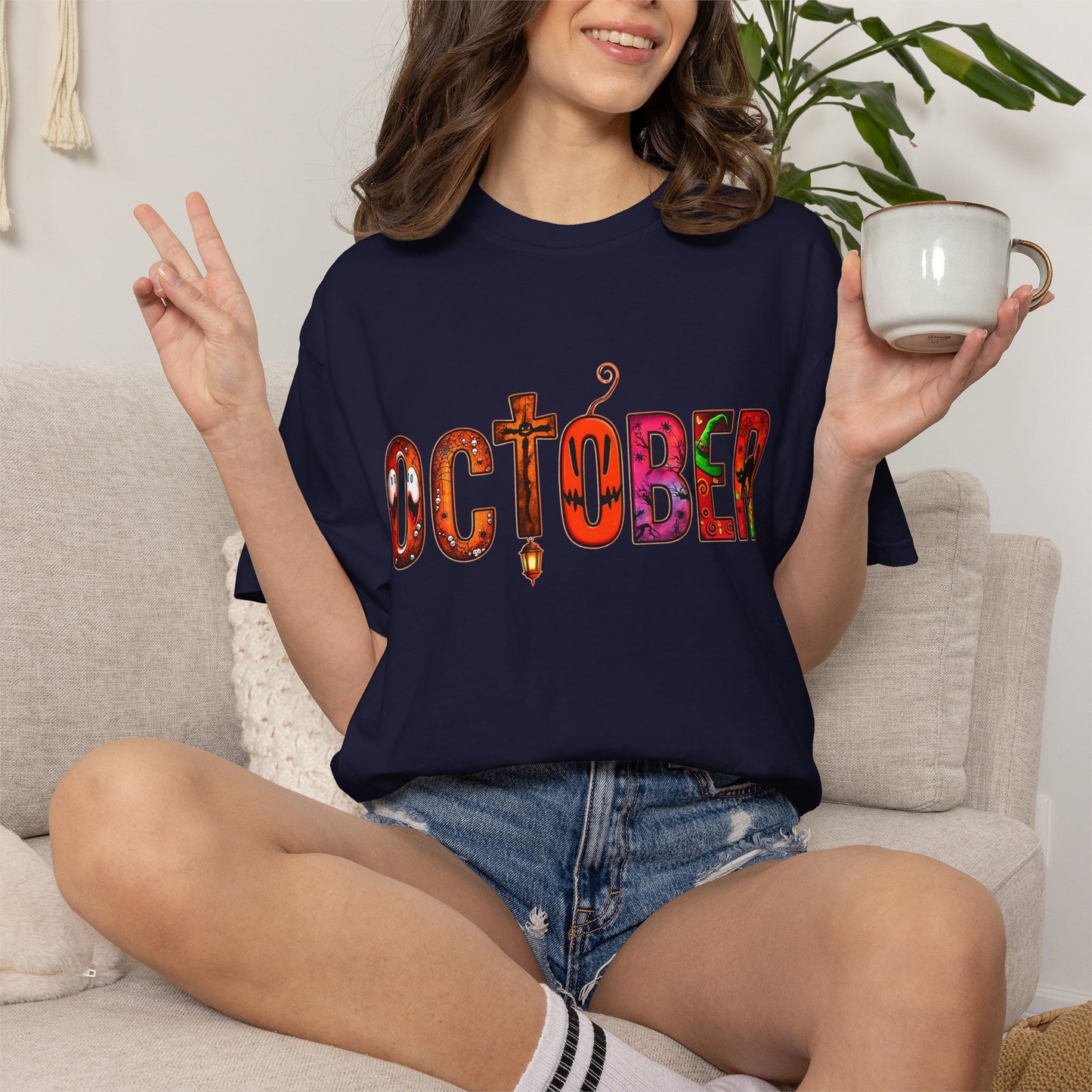 OCTOBER Unisex Garment-Dyed T-shirt
